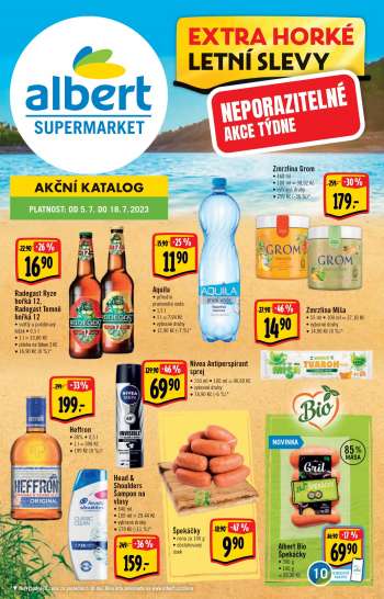 Leták Albert Supermarket - 5.7.2023 - 18.7.2023.
