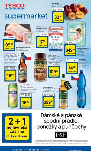 Leták TESCO supermarket - 12.7.2023 - 18.7.2023.