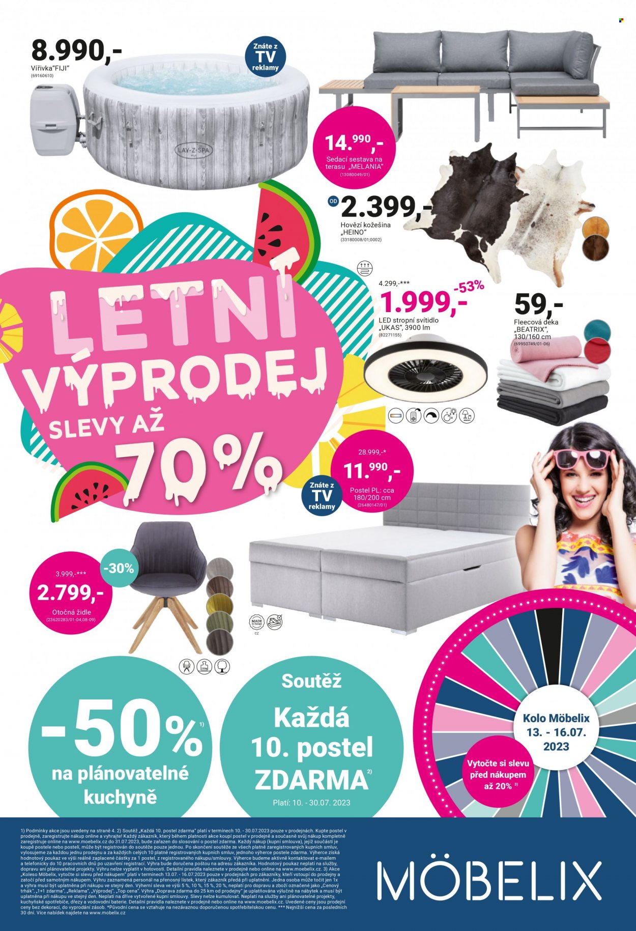 Leták MÖBELIX - 10.7.2023 - 30.7.2023. Strana 1