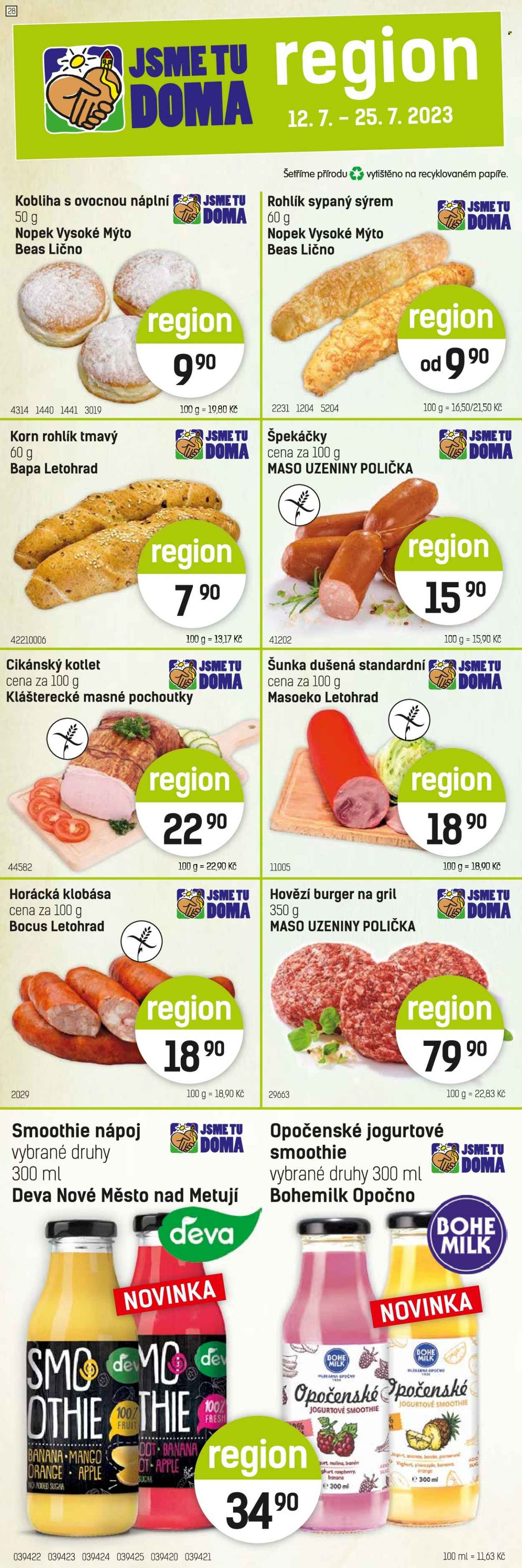 Leták Konzum - 12.7.2023 - 25.7.2023. Strana 2