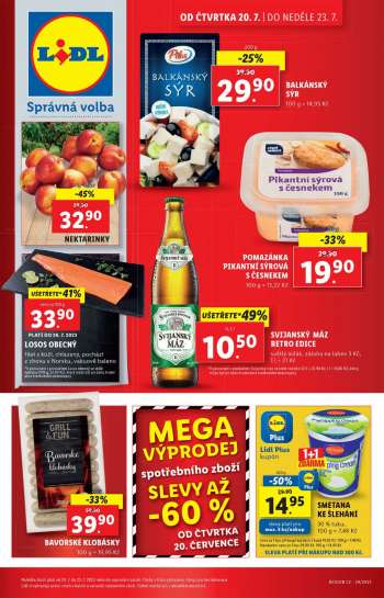 Leták Lidl - 20.7.2023 - 23.7.2023.