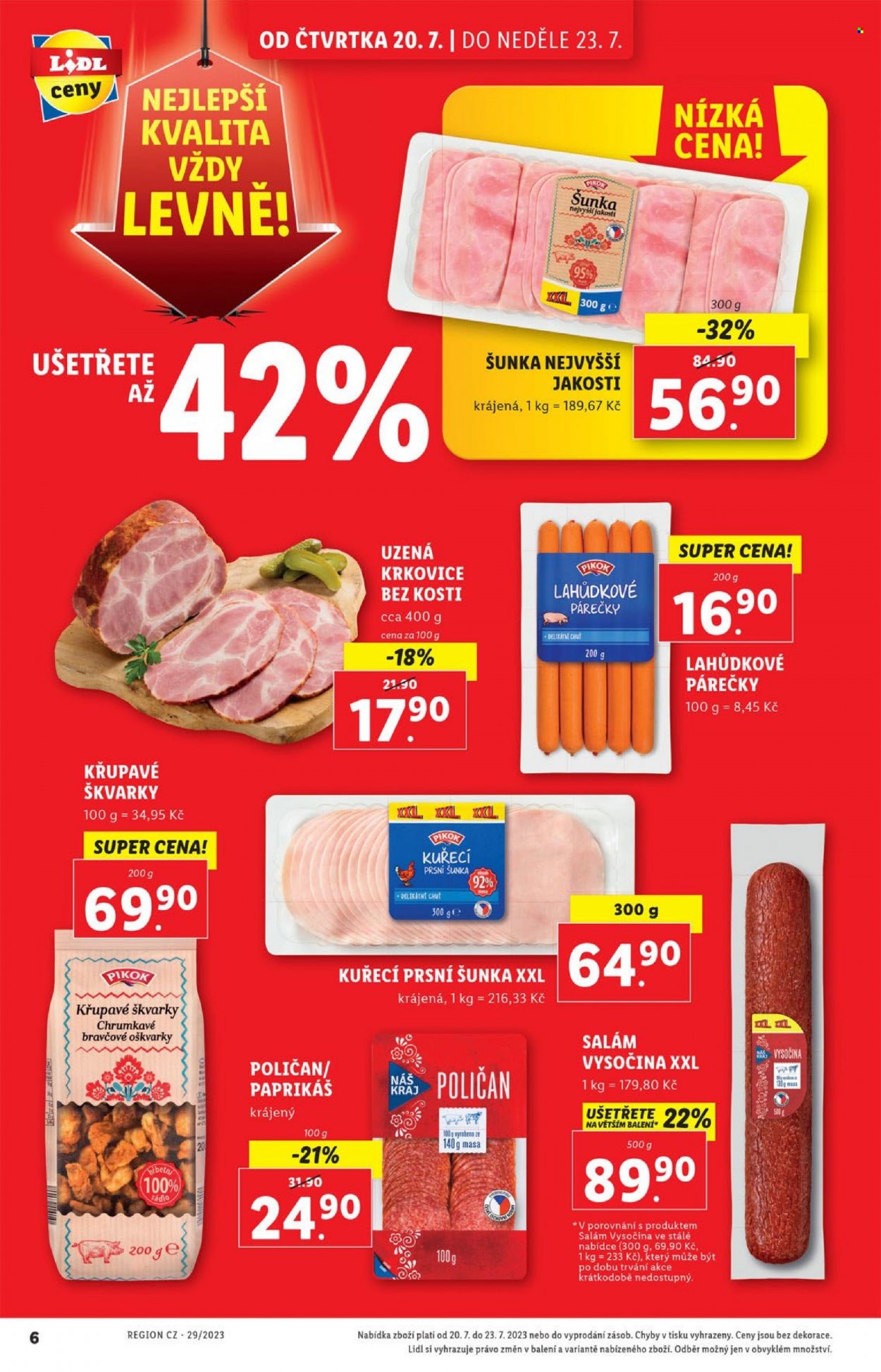 Leták Lidl - 20.7.2023 - 23.7.2023. Strana 6