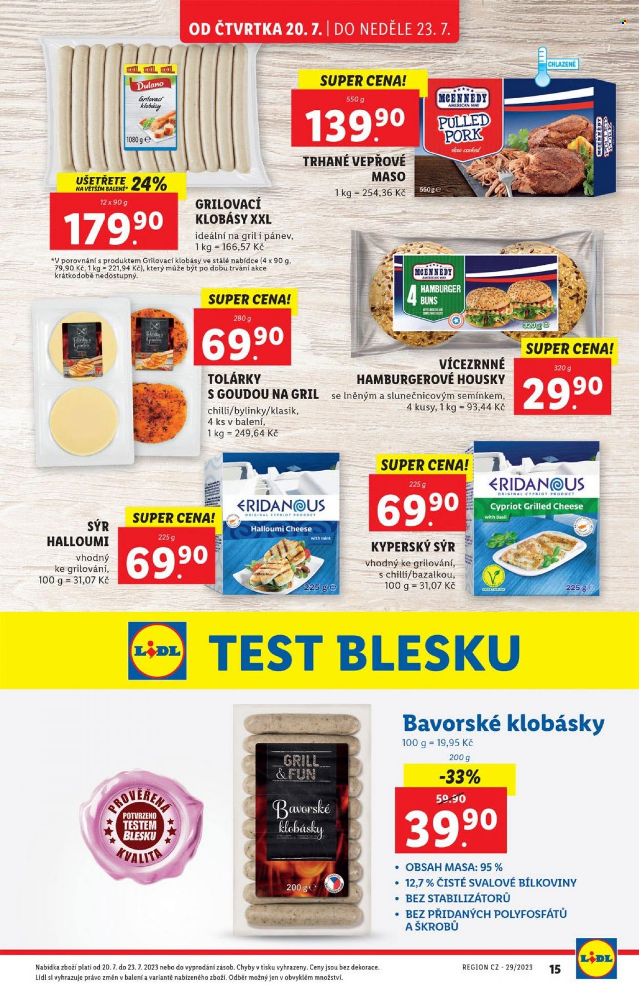 Leták Lidl - 20.7.2023 - 23.7.2023. Strana 15