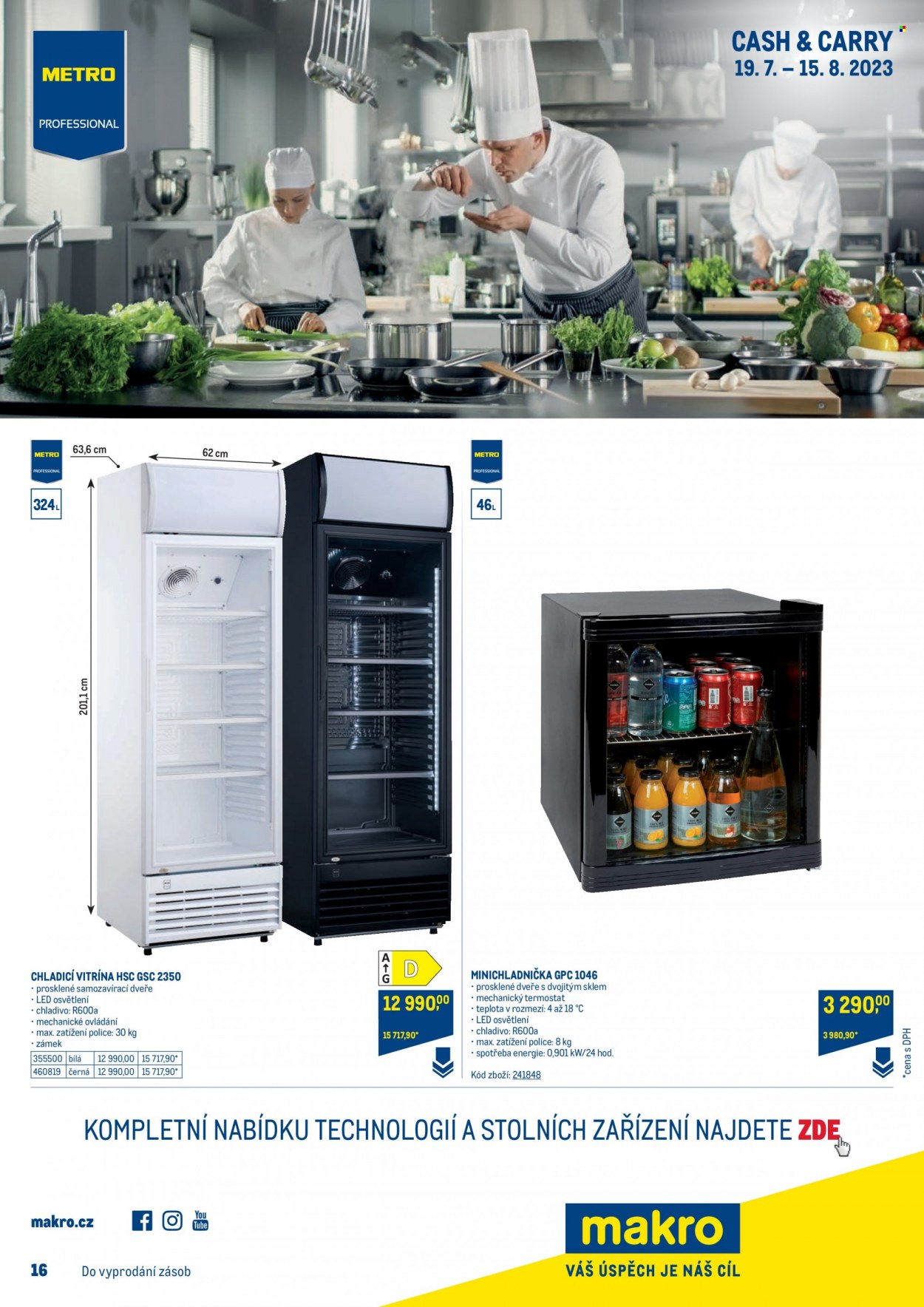 Leták MAKRO - 19.7.2023 - 15.8.2023. Strana 1