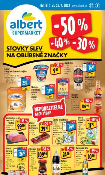 Leták Albert Supermarket - 19.7.2023 - 25.7.2023.
