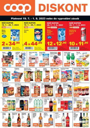 Leták coop DISKONT - 19.7.2023 - 1.8.2023.