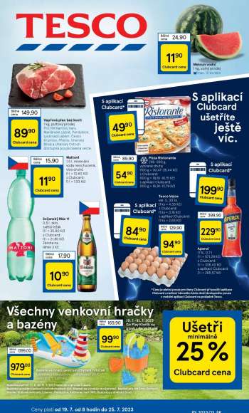 Leták TESCO - 19.7.2023 - 25.7.2023.