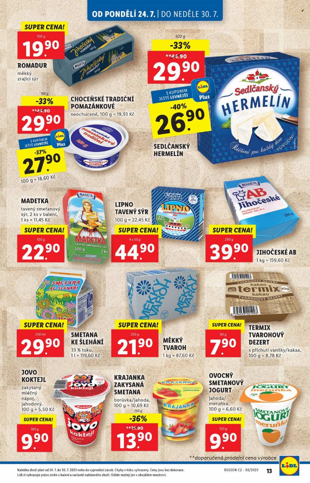 Leták Lidl - 24.7.2023 - 30.7.2023. Strana 13