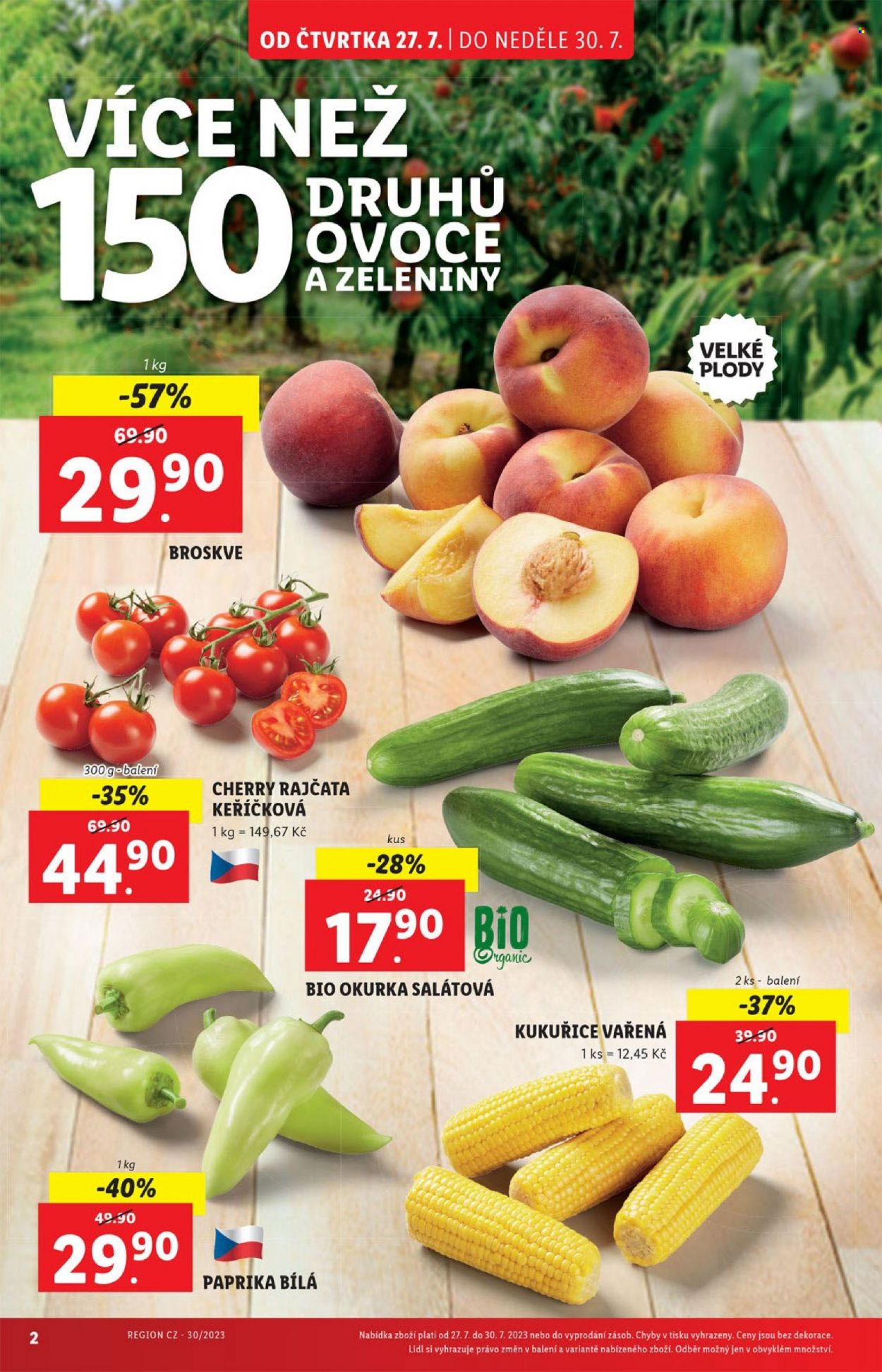 Leták Lidl - 27.7.2023 - 30.7.2023. Strana 2