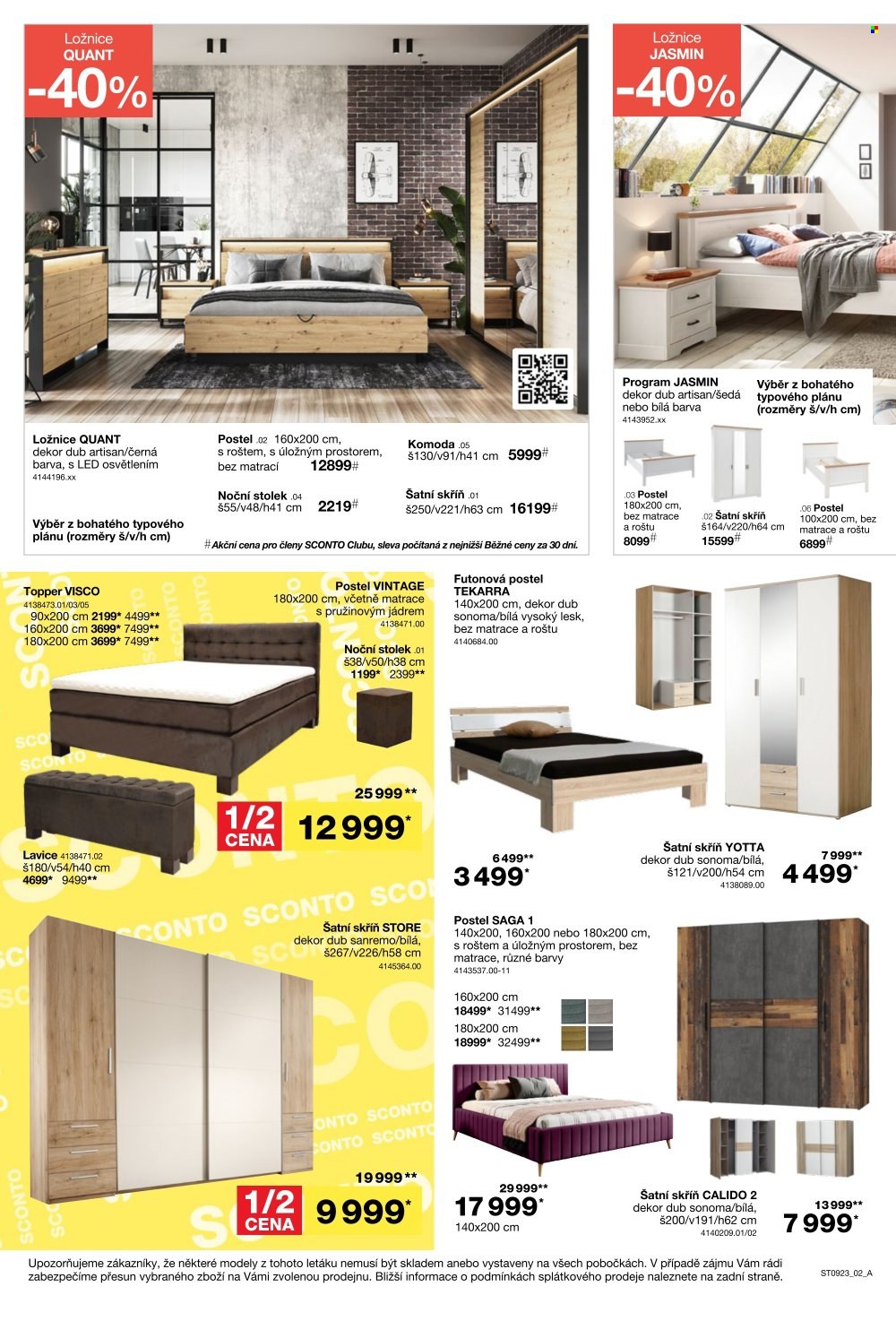 Leták SCONTO NÁBYTEK - 19.7.2023 - 30.7.2023. Strana 2