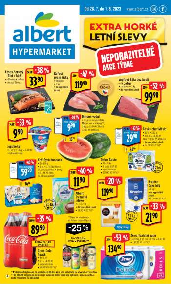 Leták Albert Hypermarket - 26.7.2023 - 1.8.2023.