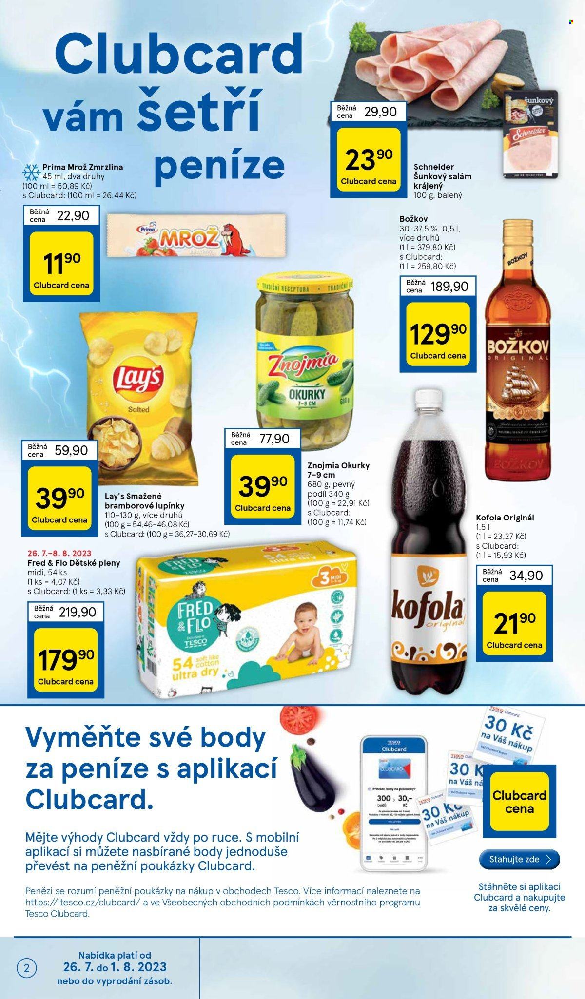 Leták TESCO supermarket - 26.7.2023 - 1.8.2023. Strana 2