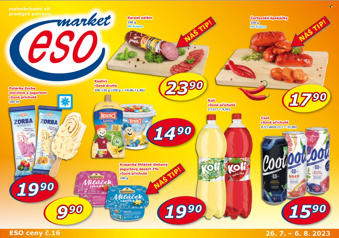 Leták ESO MARKET - 26.7.2023 - 6.8.2023. Strana 1