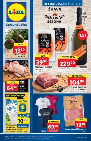 Leták Lidl - 31.7.2023 - 6.8.2023.