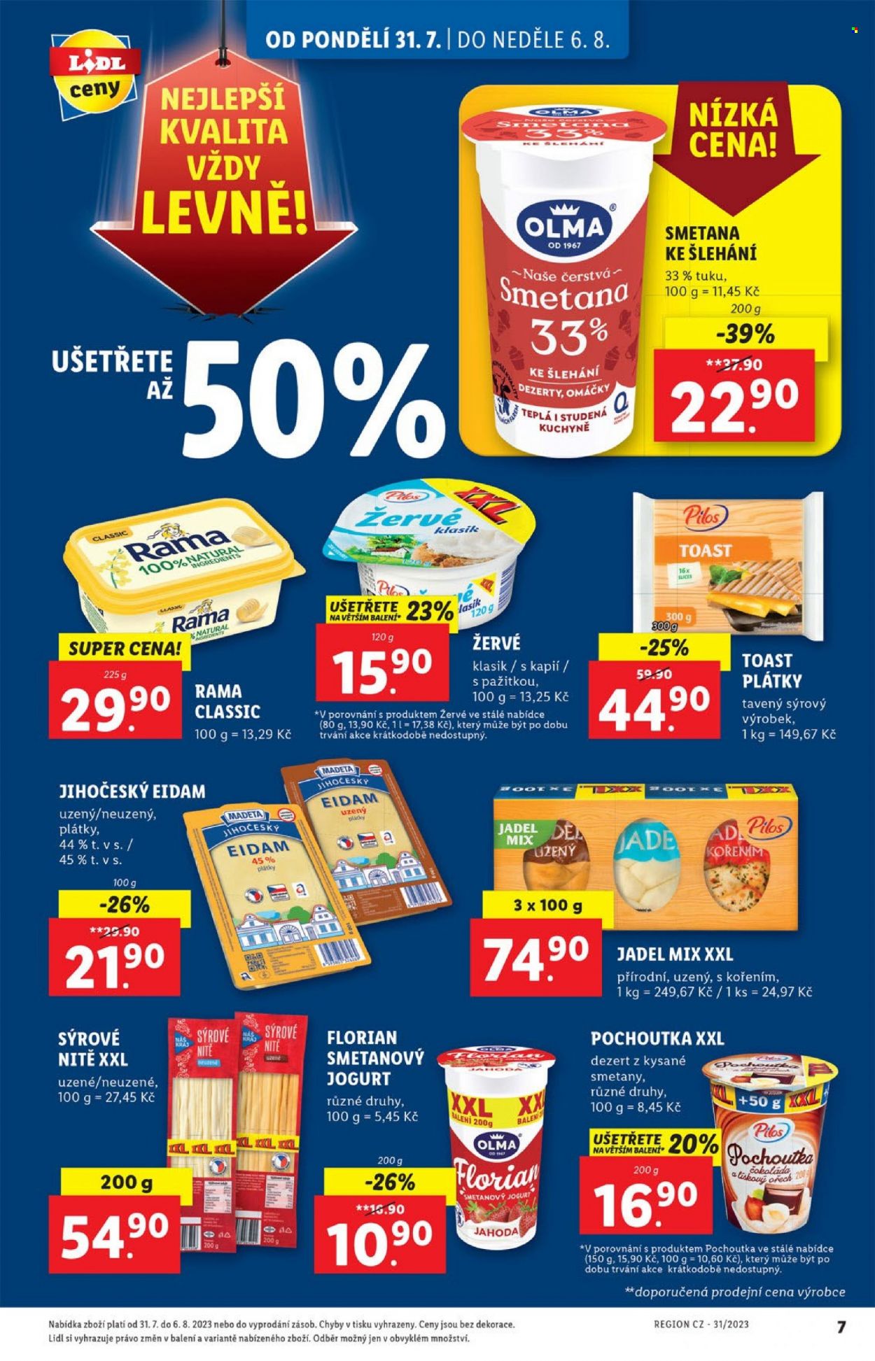 Leták Lidl - 31.7.2023 - 6.8.2023. Strana 7