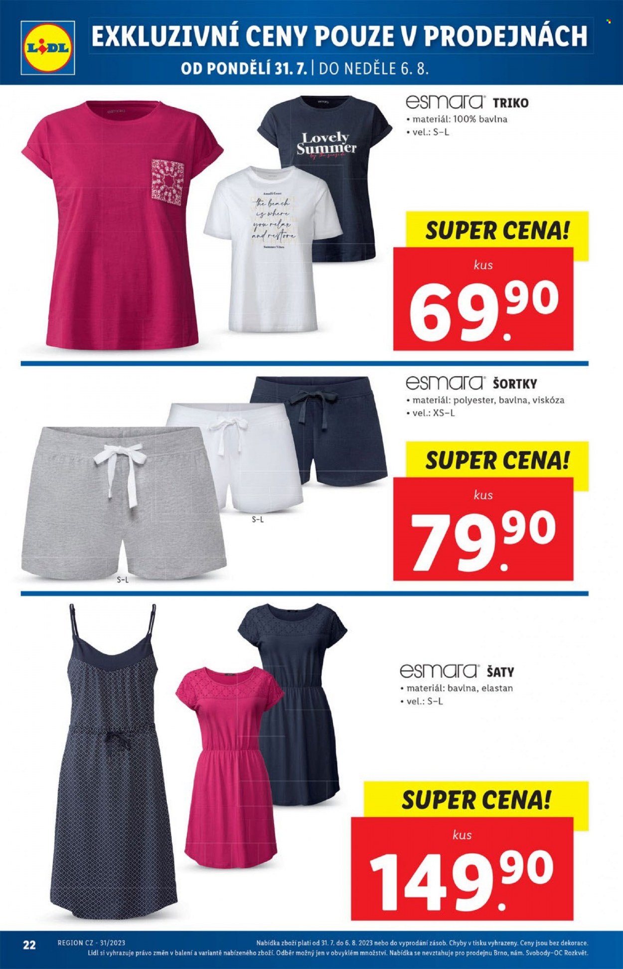 Leták Lidl - 31.7.2023 - 6.8.2023. Strana 22