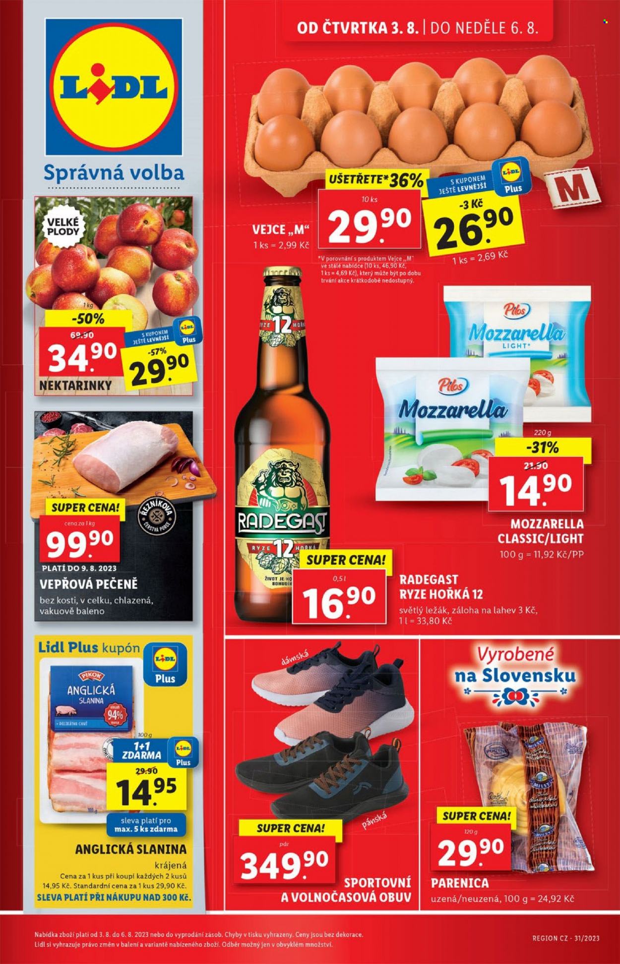 Leták Lidl - 3.8.2023 - 6.8.2023. Strana 1