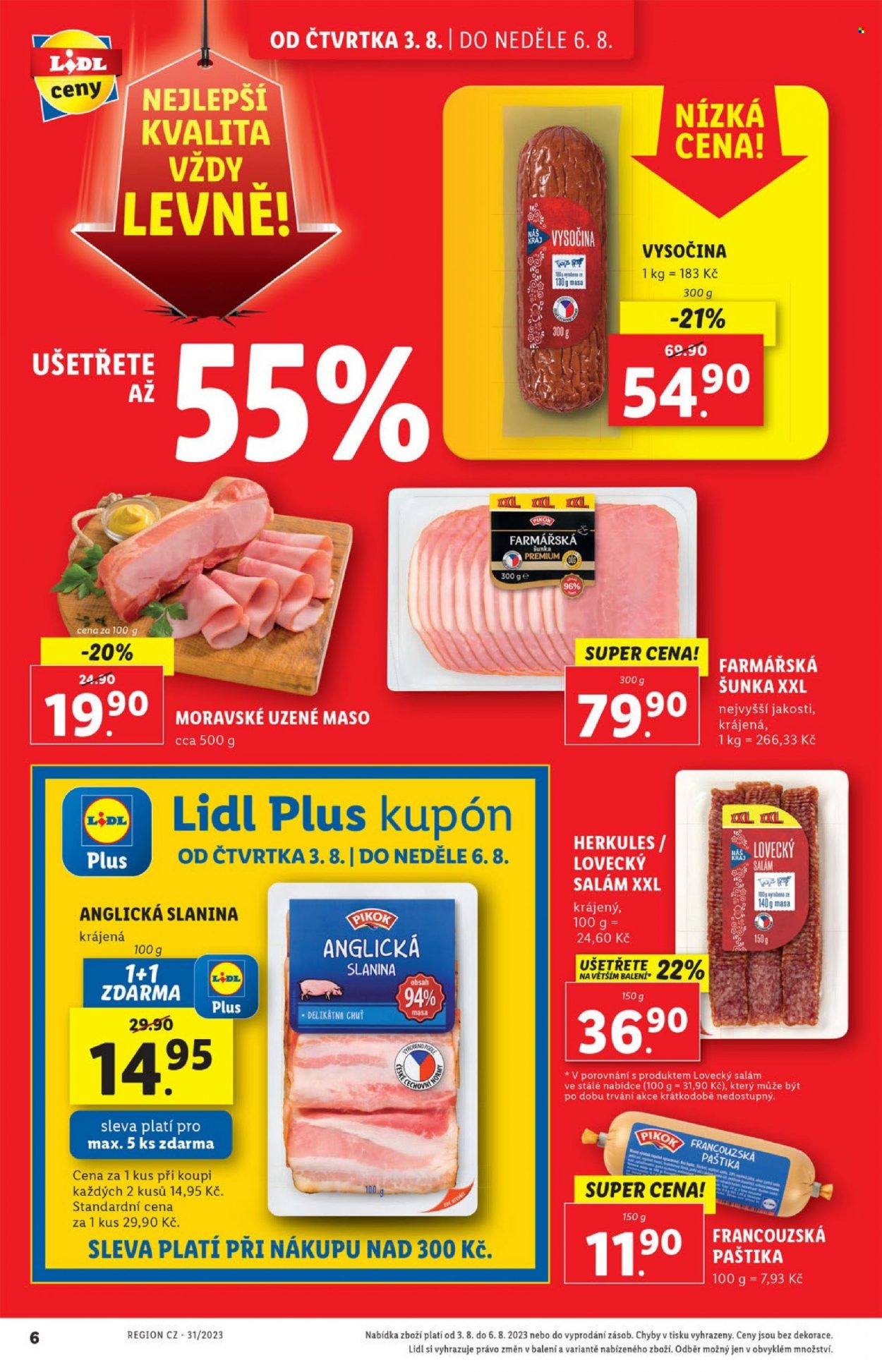 Leták Lidl - 3.8.2023 - 6.8.2023. Strana 6