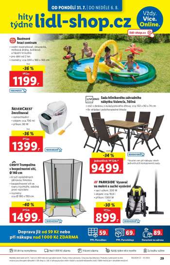 Leták Lidl - 31.7.2023 - 6.8.2023.