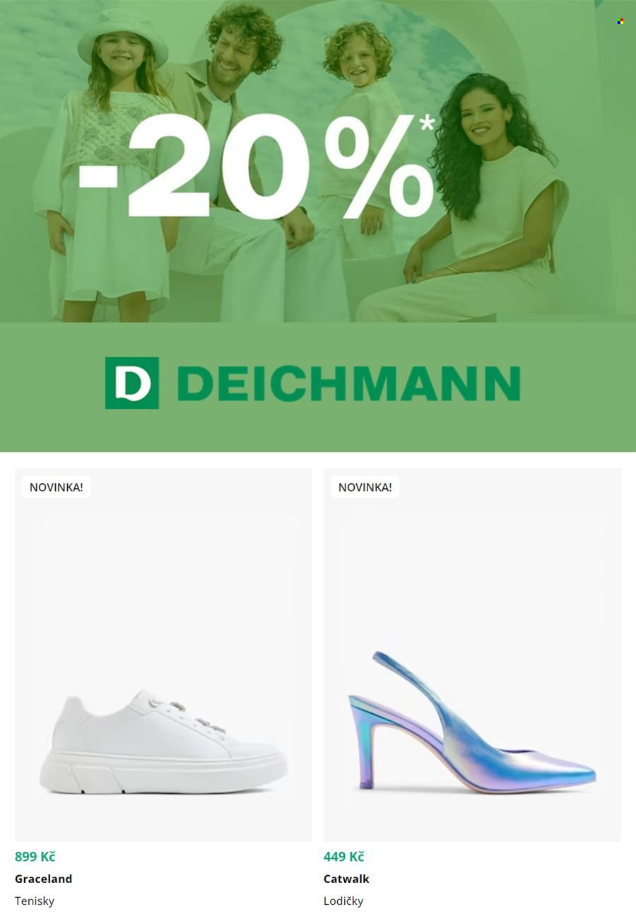Leták DEICHMANN. Strana 1