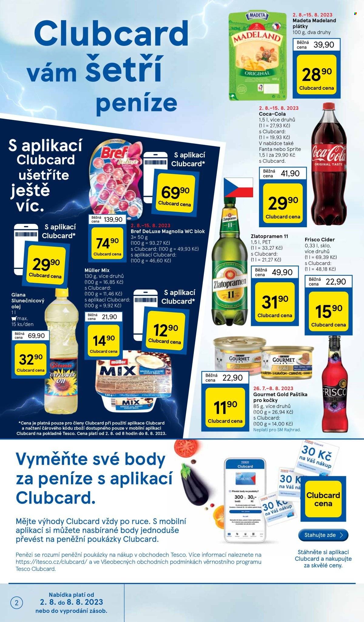 Leták TESCO supermarket - 2.8.2023 - 8.8.2023. Strana 2