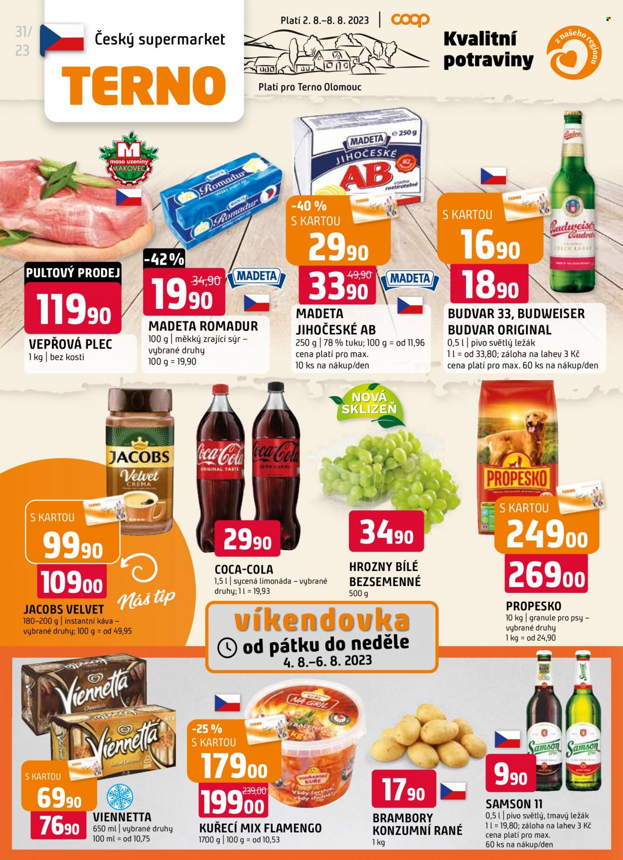 Leták coop TERNO - 2.8.2023 - 8.8.2023. Strana 1