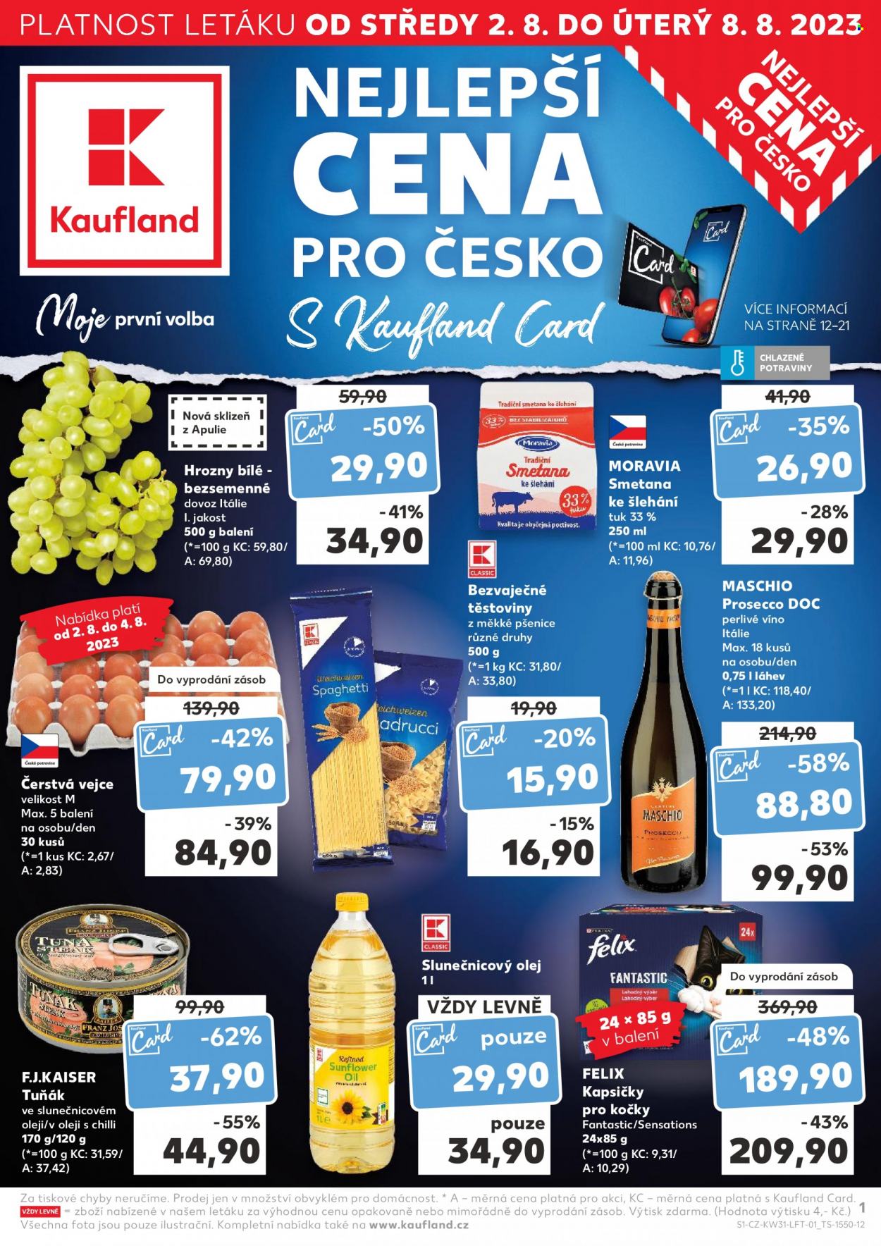 Leták Kaufland - 2.8.2023 - 8.8.2023. Strana 1