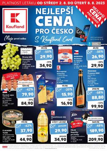 Leták Kaufland - 2.8.2023 - 8.8.2023.