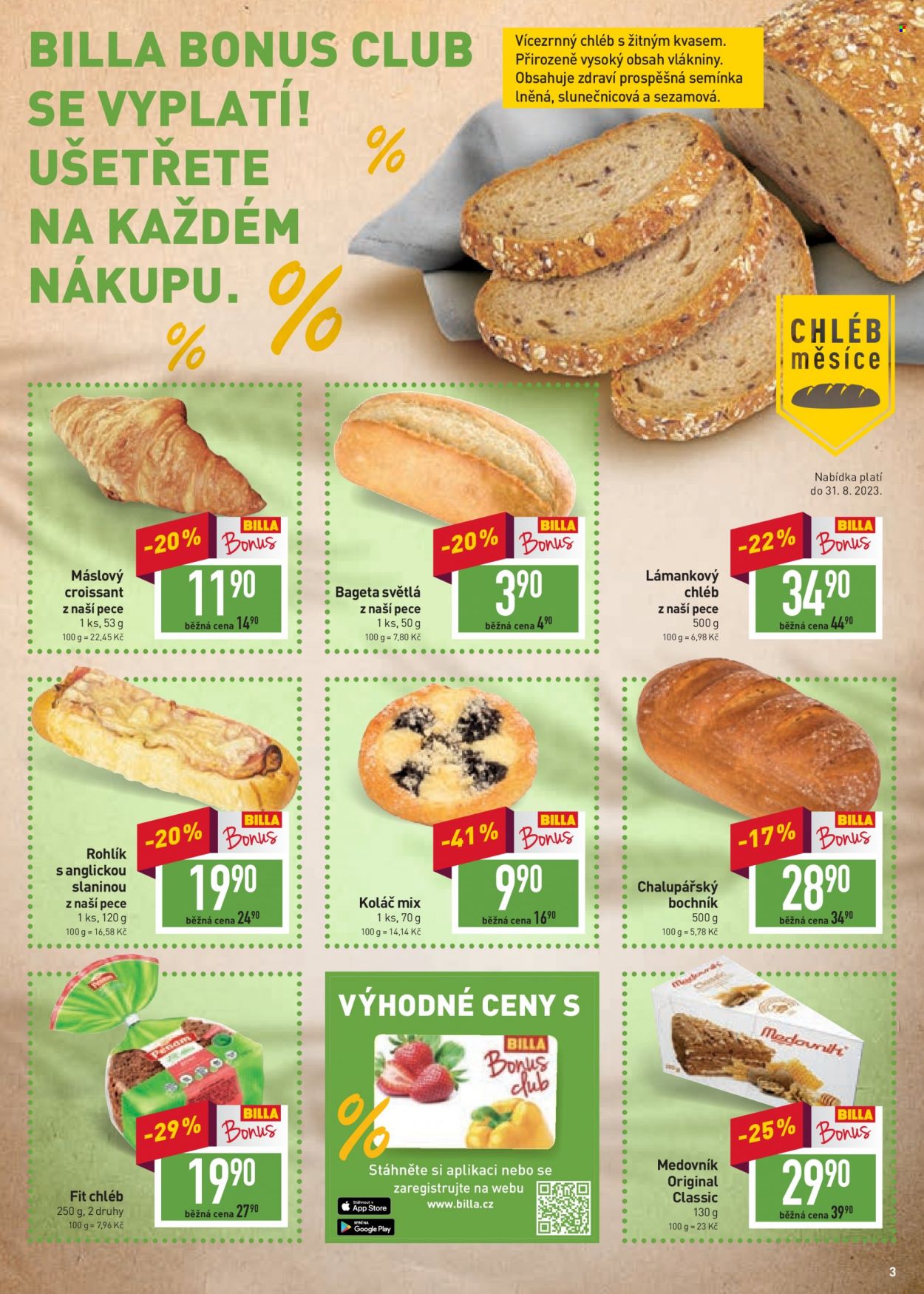 Leták BILLA - 2.8.2023 - 8.8.2023. Strana 3