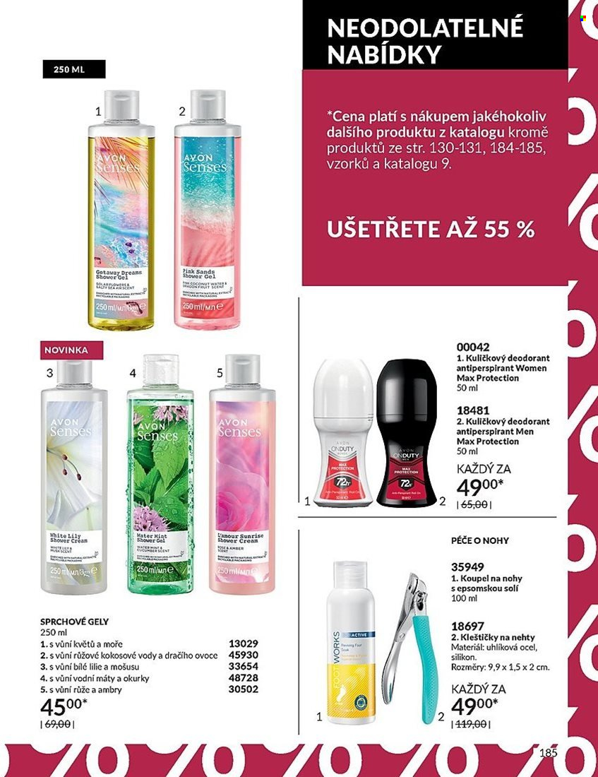 Leták AVON - 1.8.2023 - 31.8.2023. Strana 185