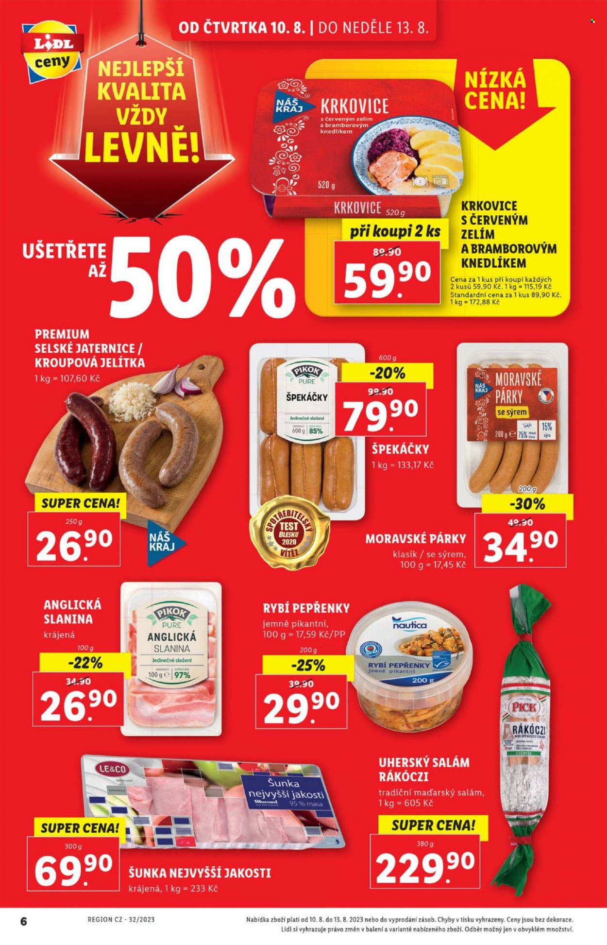 Leták Lidl - 10.8.2023 - 13.8.2023. Strana 6