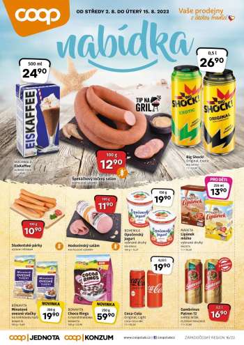 Leták coop JEDNOTA - 2.8.2023 - 15.8.2023.