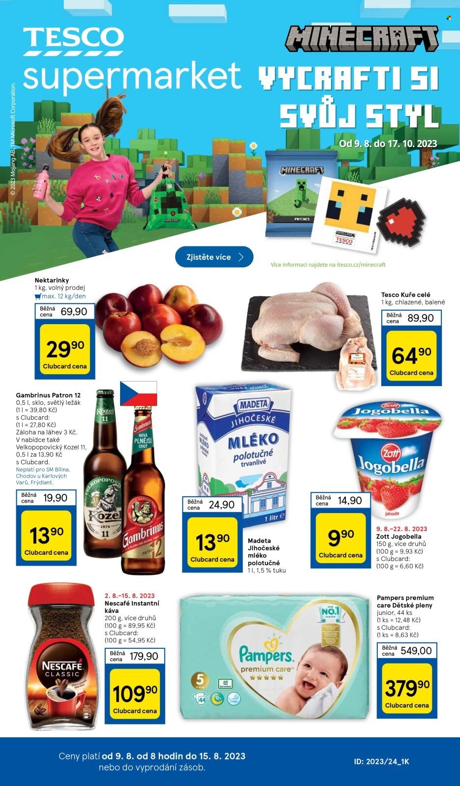 Leták TESCO supermarket - 9.8.2023 - 15.8.2023. Strana 1