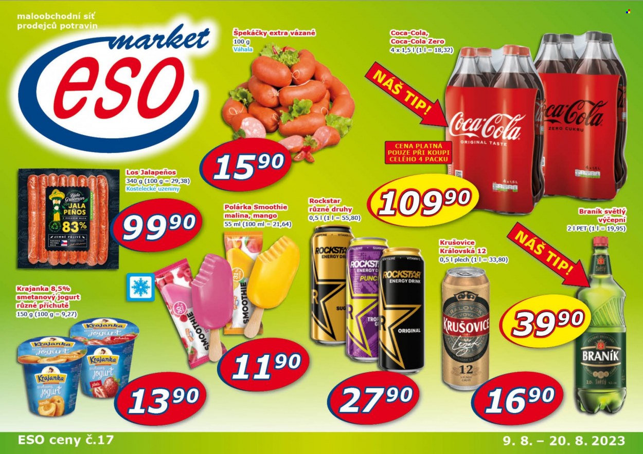 Leták ESO MARKET - 9.8.2023 - 20.8.2023. Strana 1