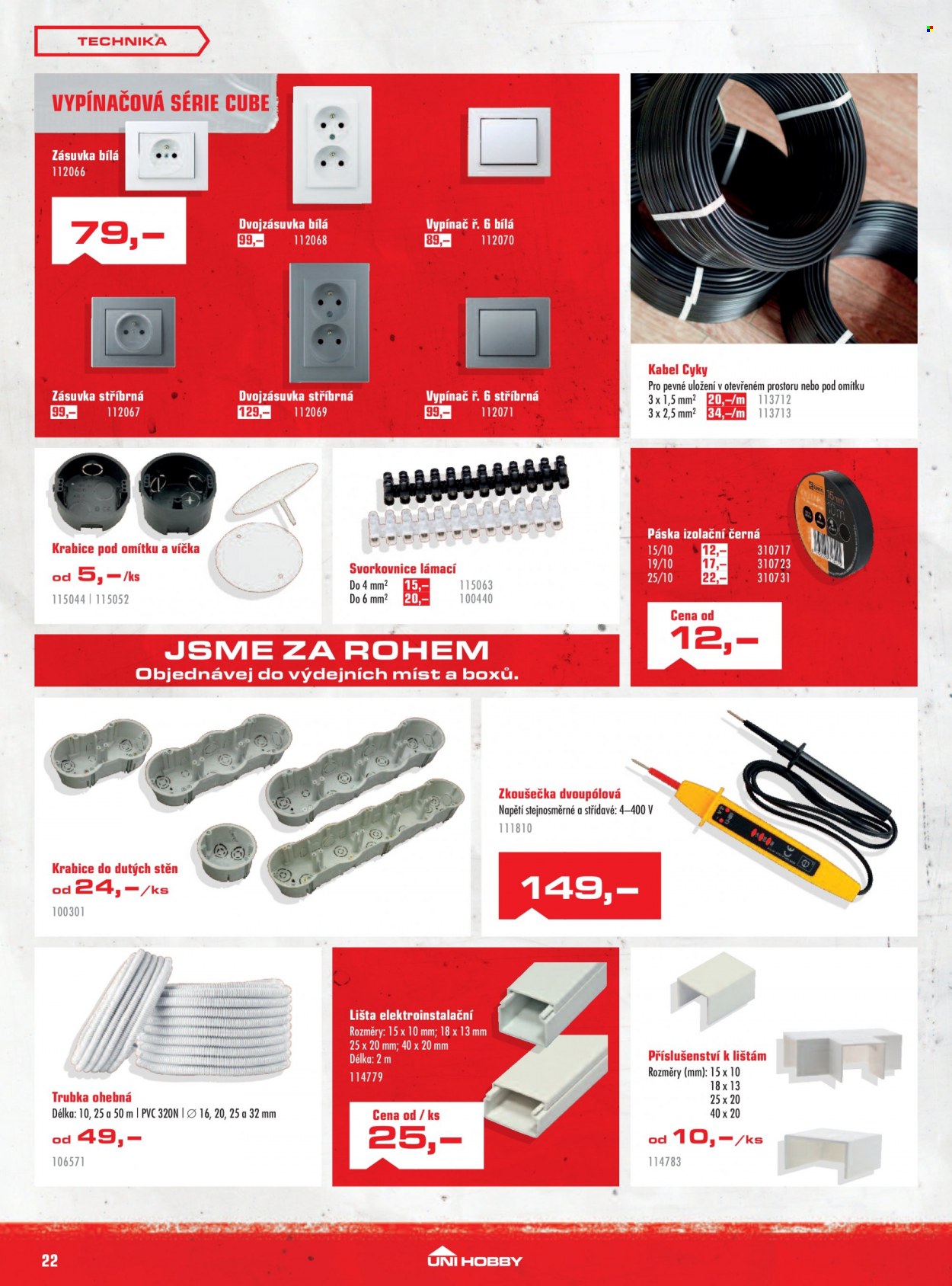 Leták UNI HOBBY - 3.8.2023 - 27.8.2023. Strana 22