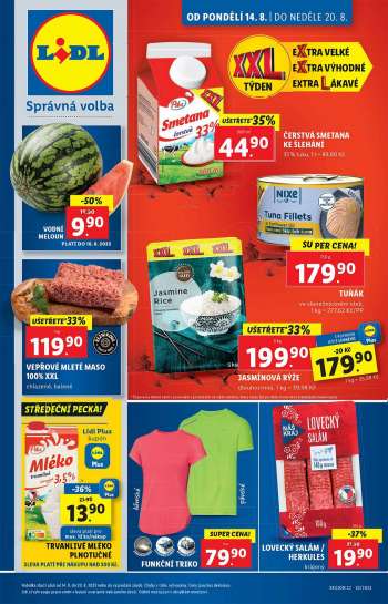 Leták Lidl - 14.8.2023 - 20.8.2023.