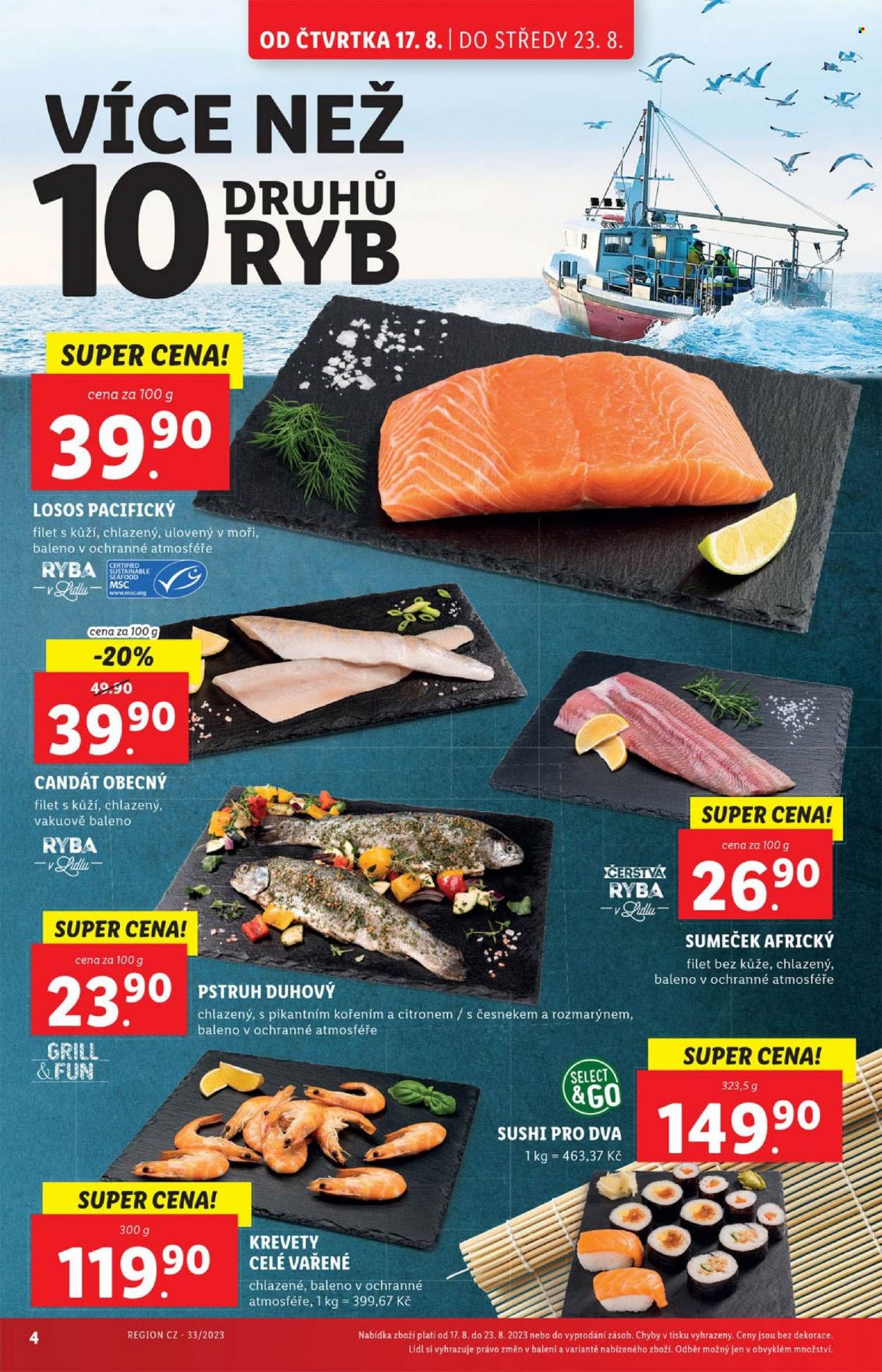Leták Lidl - 17.8.2023 - 20.8.2023. Strana 4