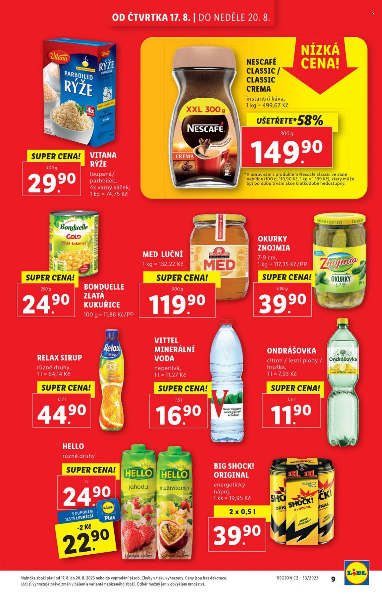 Leták Lidl - 17.8.2023 - 20.8.2023. Strana 9