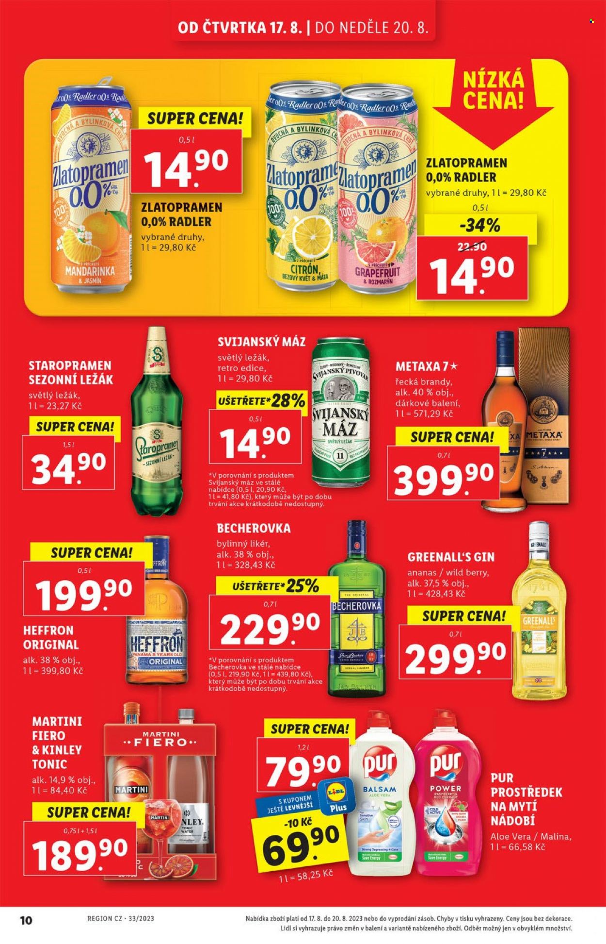 Leták Lidl - 17.8.2023 - 20.8.2023. Strana 10