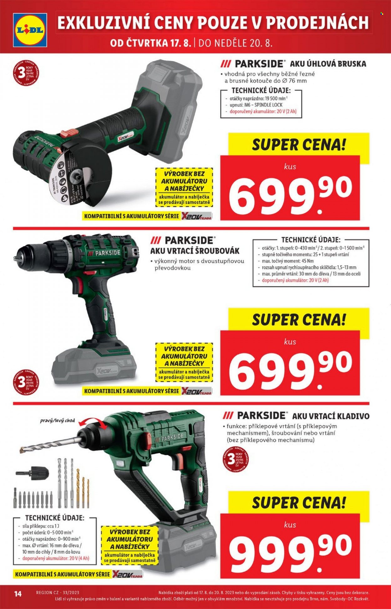 Leták Lidl - 17.8.2023 - 20.8.2023. Strana 14