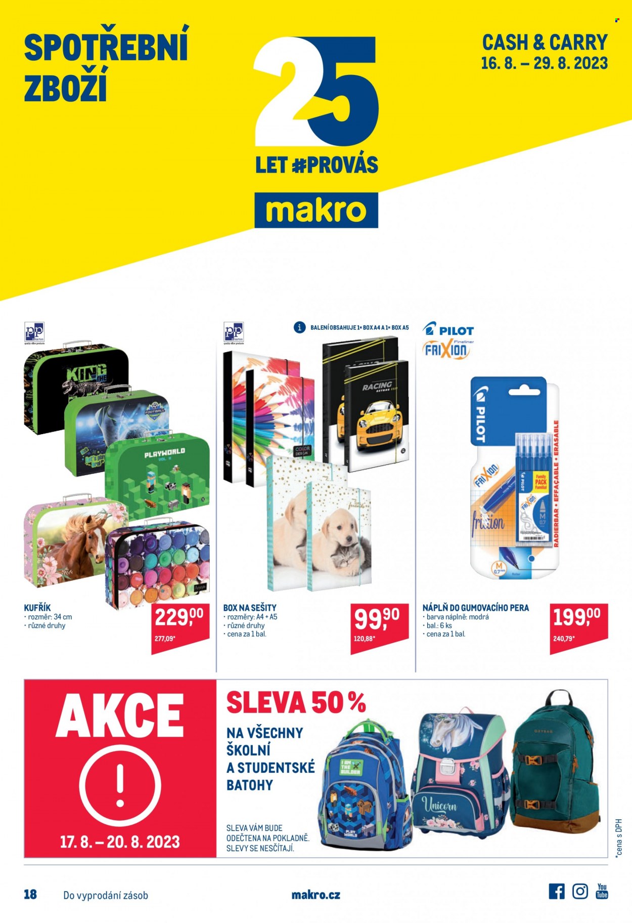 Leták MAKRO - 16.8.2023 - 29.8.2023. Strana 1