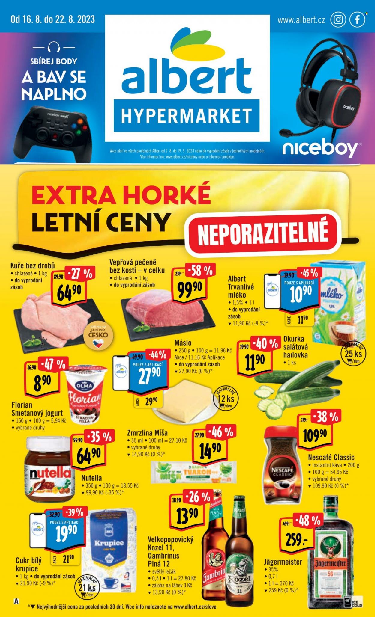 Leták Albert Hypermarket - 16.8.2023 - 22.8.2023. Strana 1