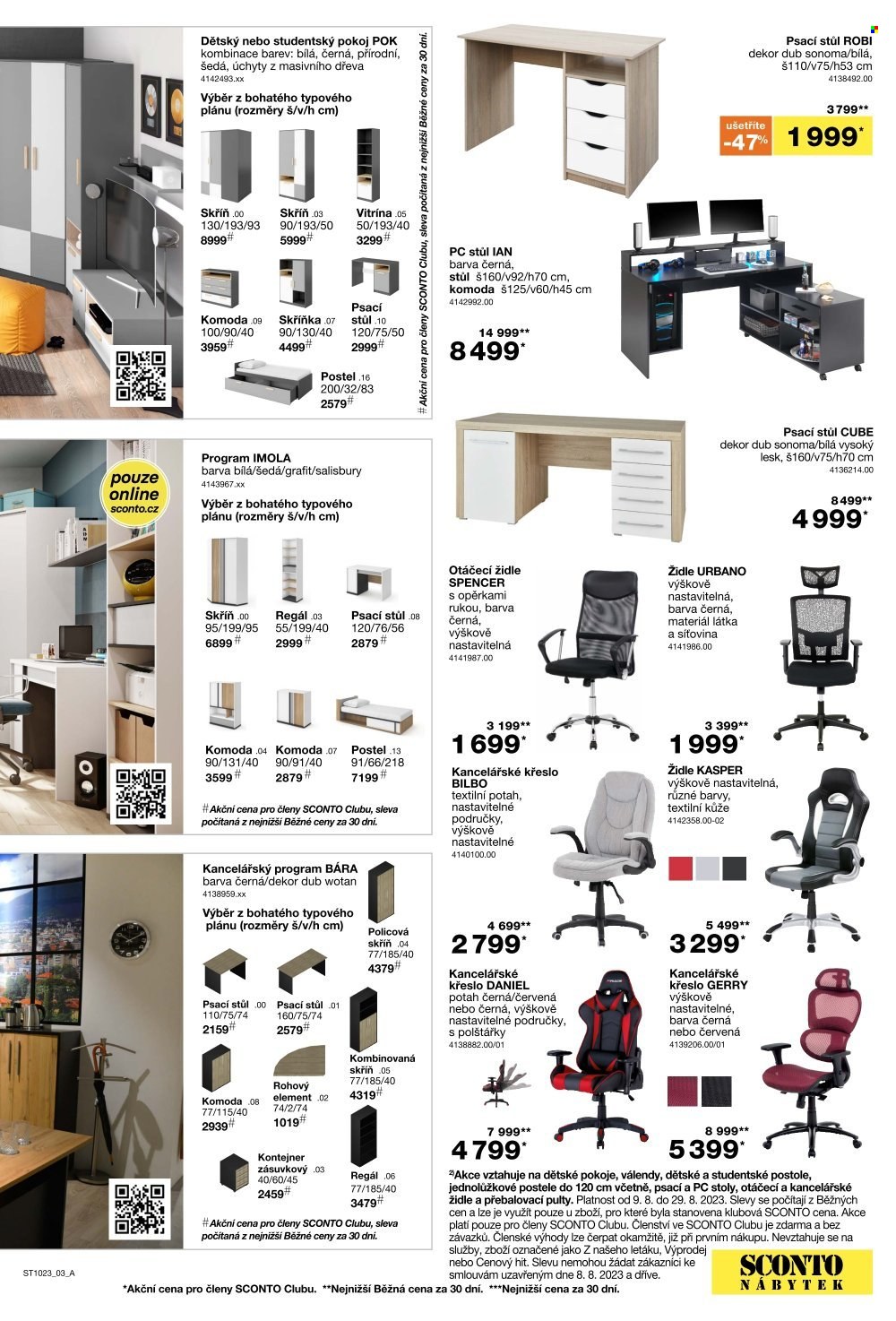 Leták SCONTO NÁBYTEK - 9.8.2023 - 29.8.2023. Strana 3
