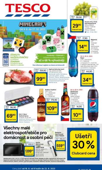 Leták TESCO - 16.8.2023 - 22.8.2023.