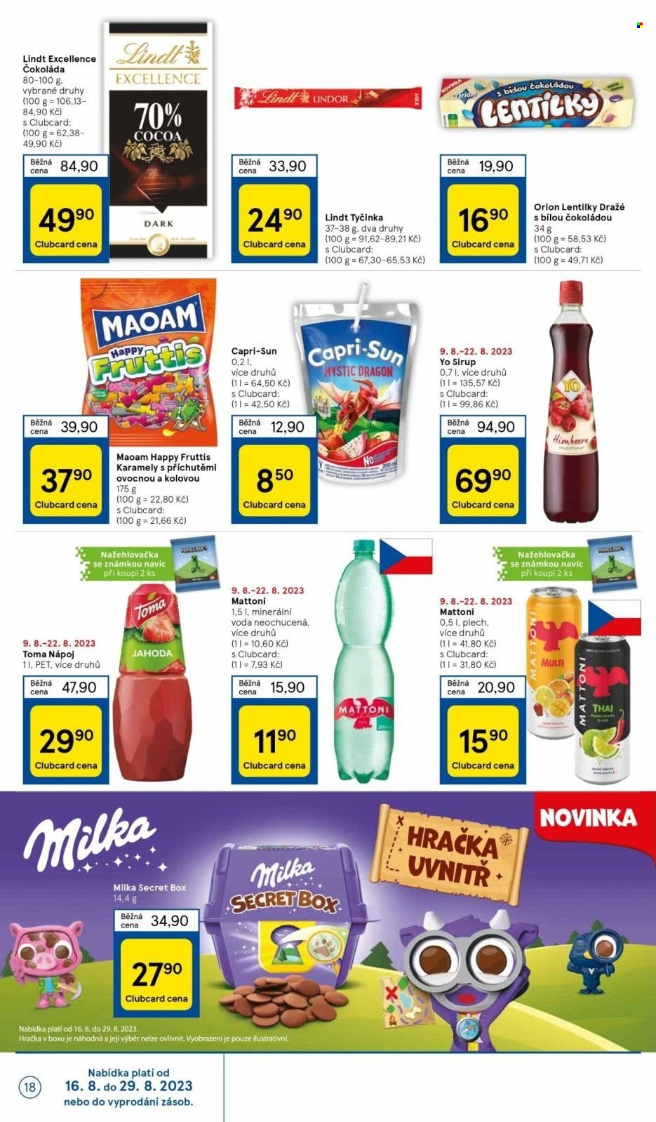 Leták TESCO - 16.8.2023 - 22.8.2023. Strana 18