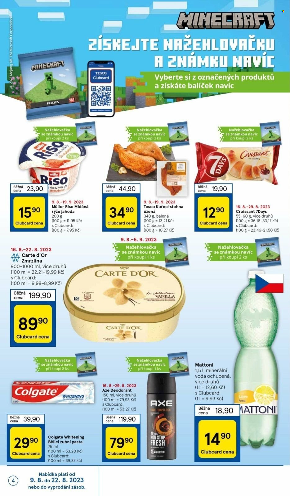 Leták TESCO supermarket - 16.8.2023 - 22.8.2023. Strana 4
