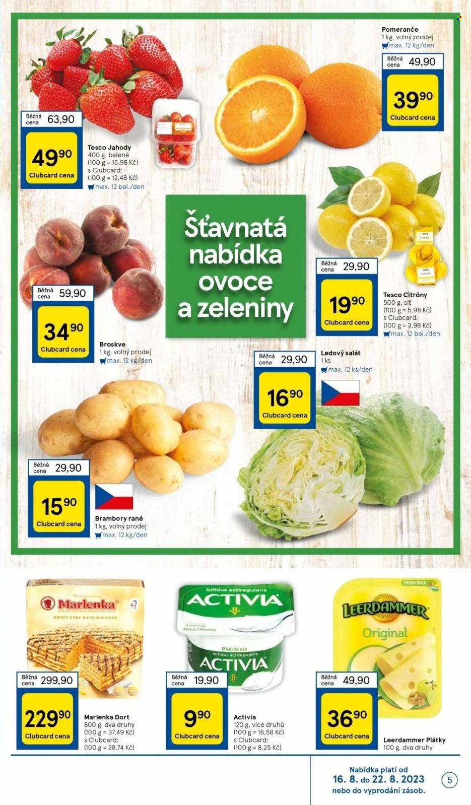 Leták TESCO supermarket - 16.8.2023 - 22.8.2023. Strana 5
