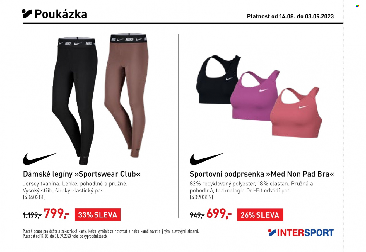Leták INTERSPORT - 14.8.2023 - 3.9.2023. Strana 2