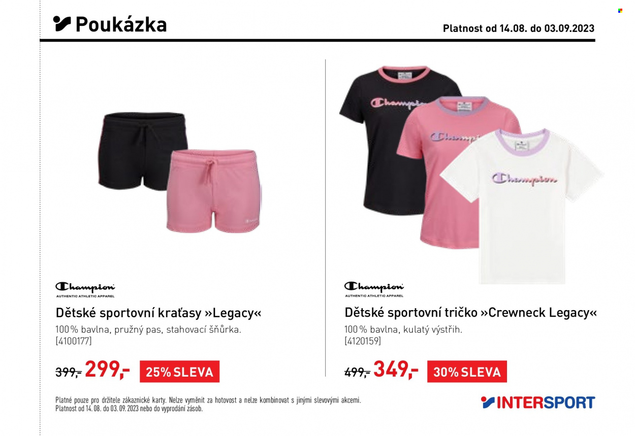 Leták INTERSPORT - 14.8.2023 - 3.9.2023. Strana 7
