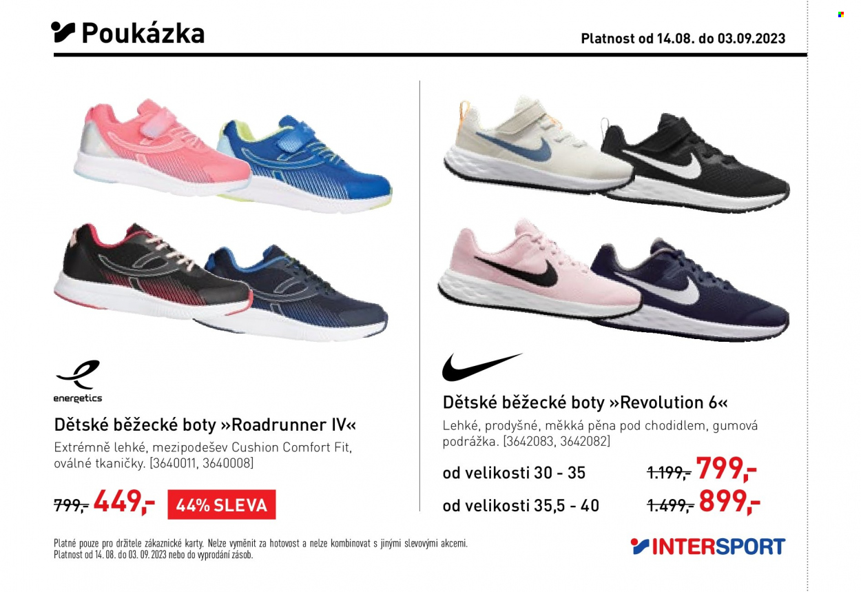 Leták INTERSPORT - 14.8.2023 - 3.9.2023. Strana 16